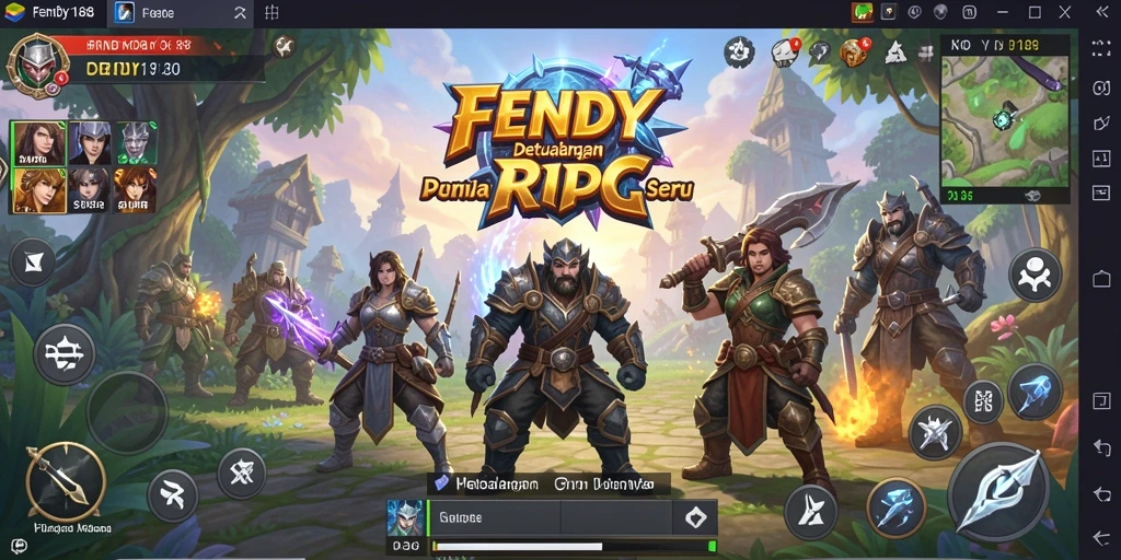 Screenshot utama FENDY188 menampilkan pertarungan mendebarkan karakter RPG yang sedang beraksi.