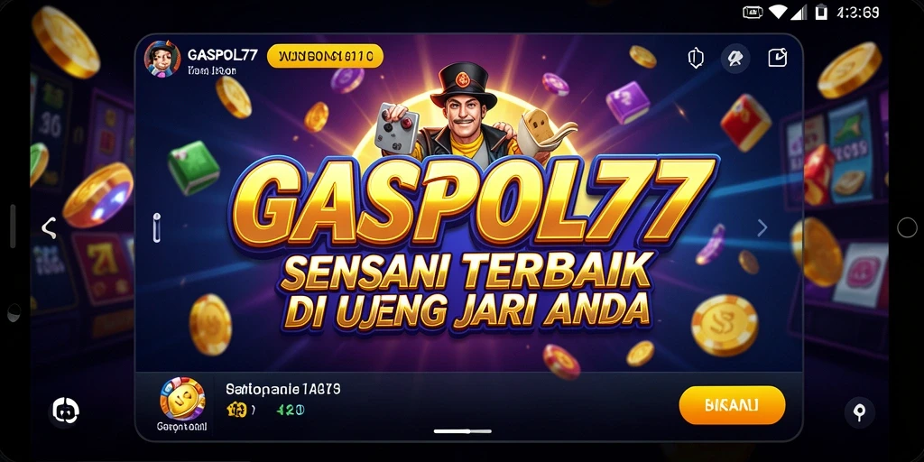 Gameplay seru GASPOL77 dengan tema slot yang menarik.