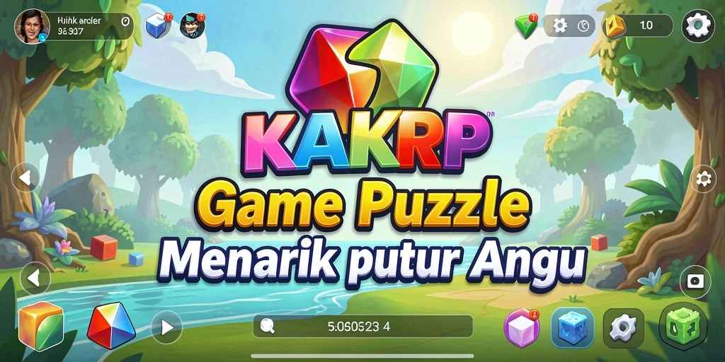 Tampilan gameplay seru dari KAKRP dengan tantangan Puzzle.