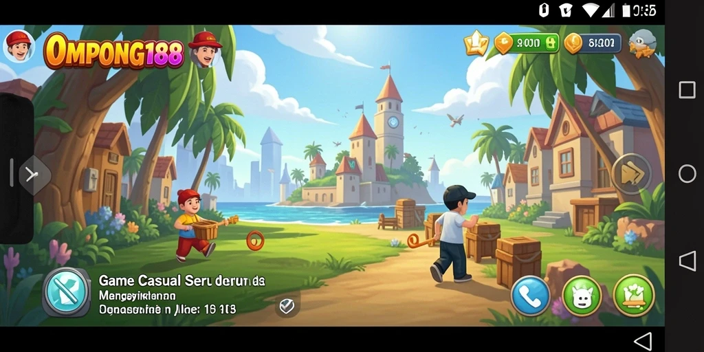 Screenshot gameplay OMPONG188 menampilkan suasana menyenangkan dan tantangan seru.