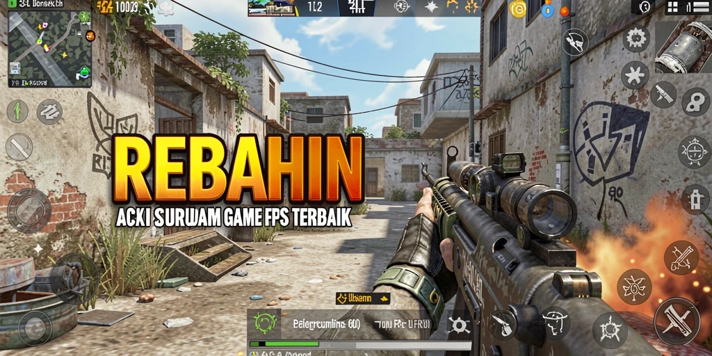 Gameplay seru dan mendebarkan dalam pertempuran FPS.