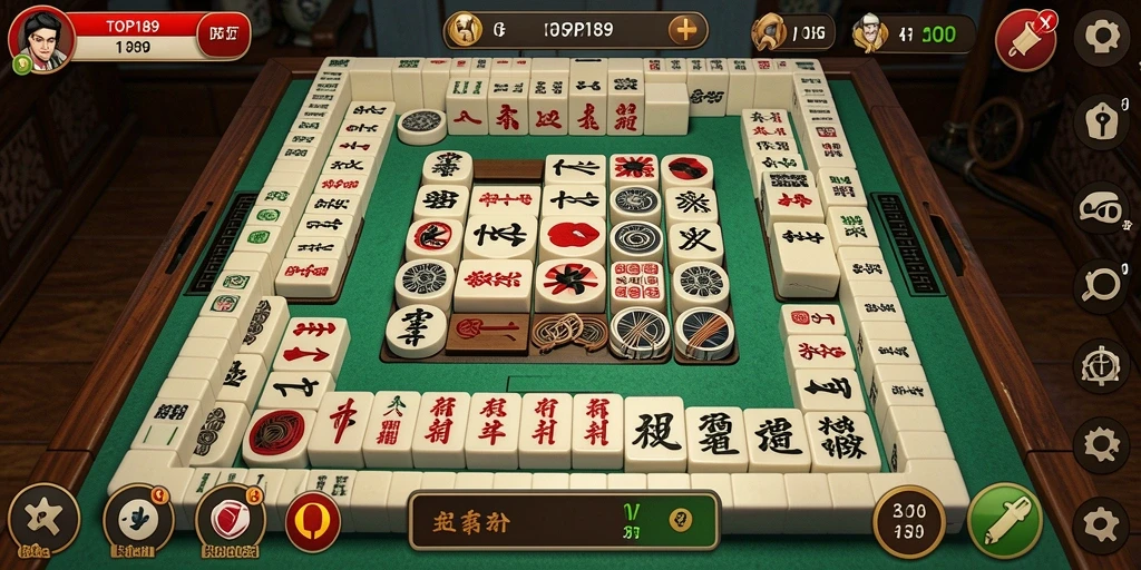 Tampilan gameplay seru dalam game Mahjong TOPI189.