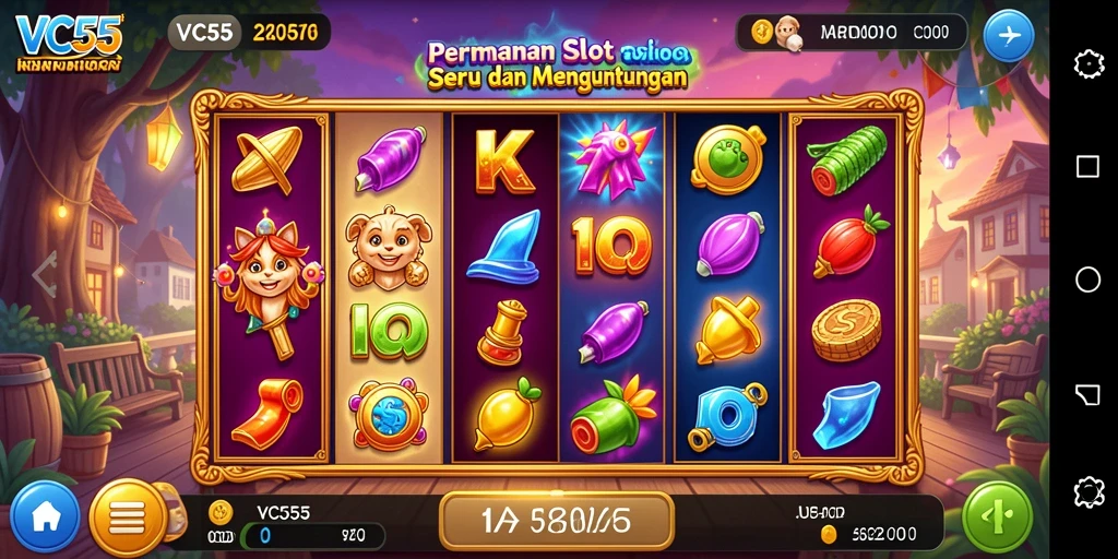 Tampilan gameplay menarik dari game Slot VC55 yang seru.