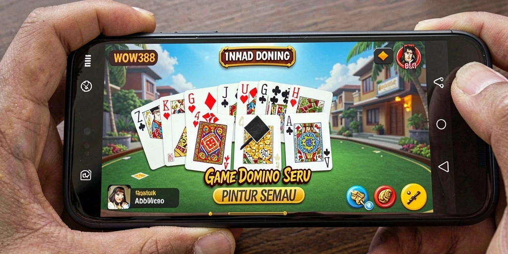 Tampilan gameplay menarik dari permainan Domino WOW388.